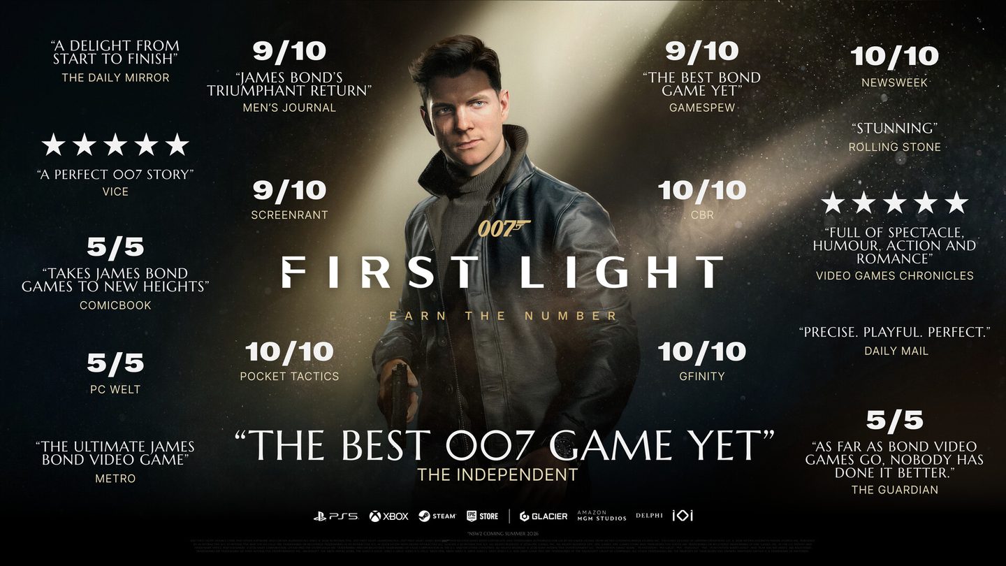 007 First Light titles: built from the game's own mocap — 3D on Backdrop