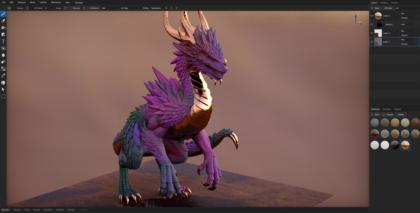ArmorPaint 1.0: eight years, six build targets — 3D on Backdrop