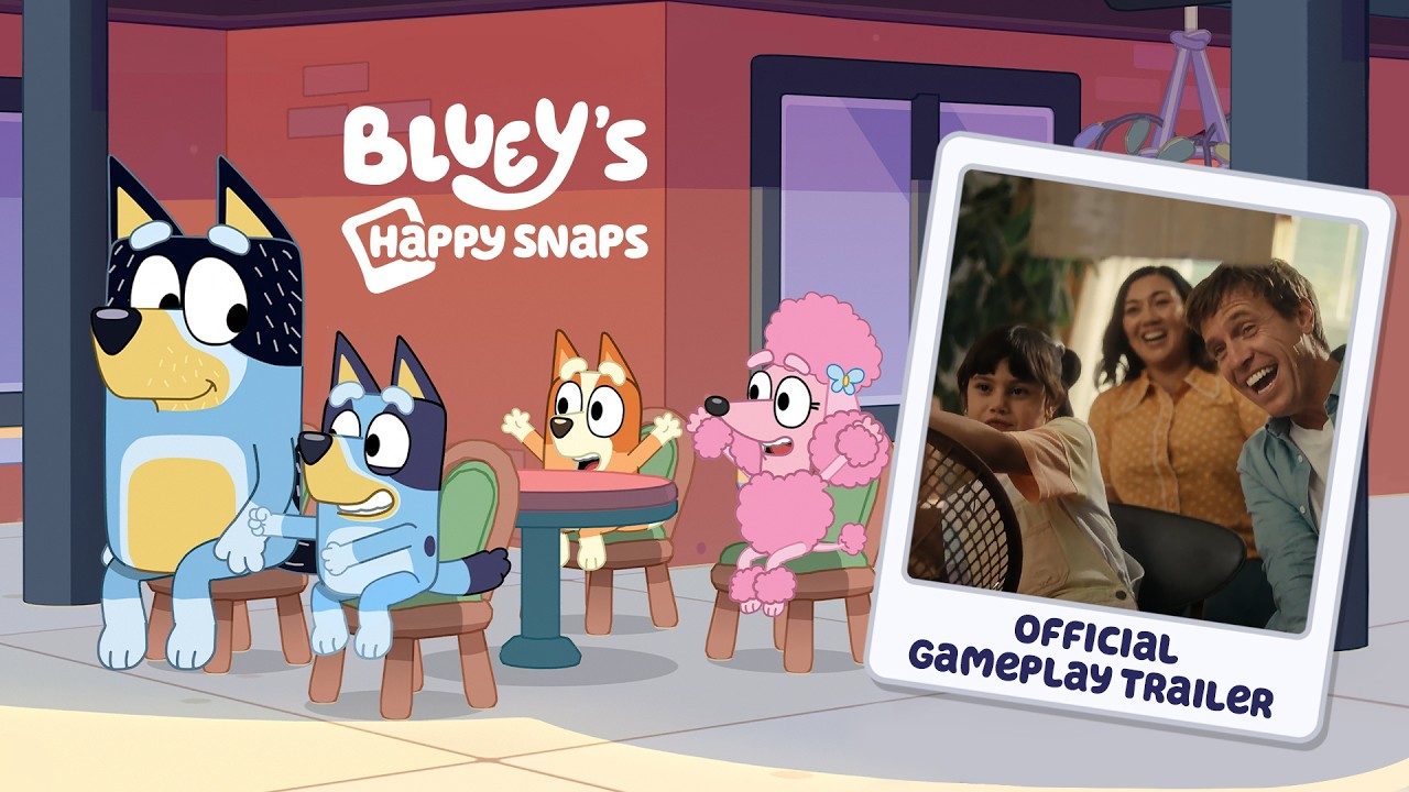 Still from Gameloft's Bluey's Happy Snaps gameplay trailer