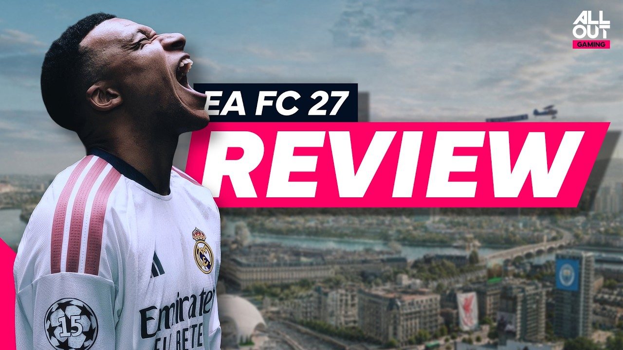 Still from a creator video review of EA Sports FC 27