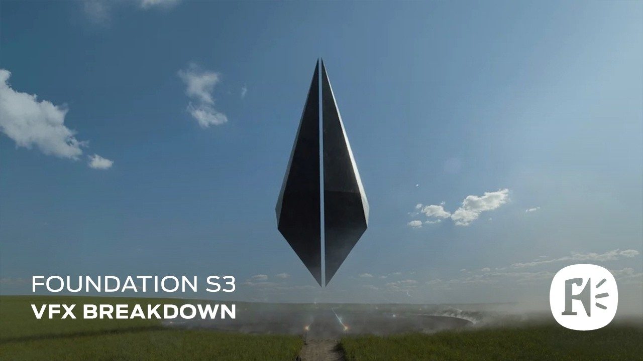 Still from Framestore's Foundation season 3 VFX breakdown reel