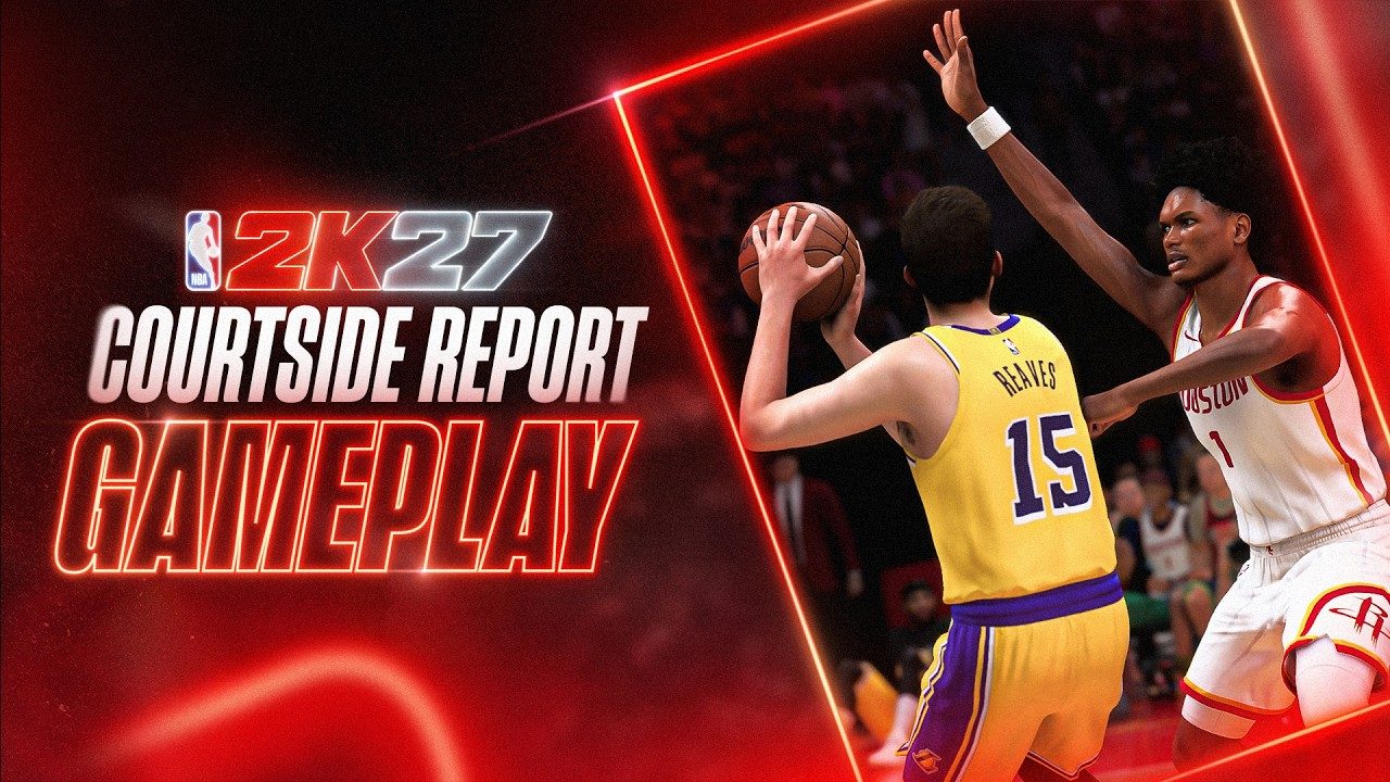 Still from 2K's NBA 2K27 Gameplay Courtside Report