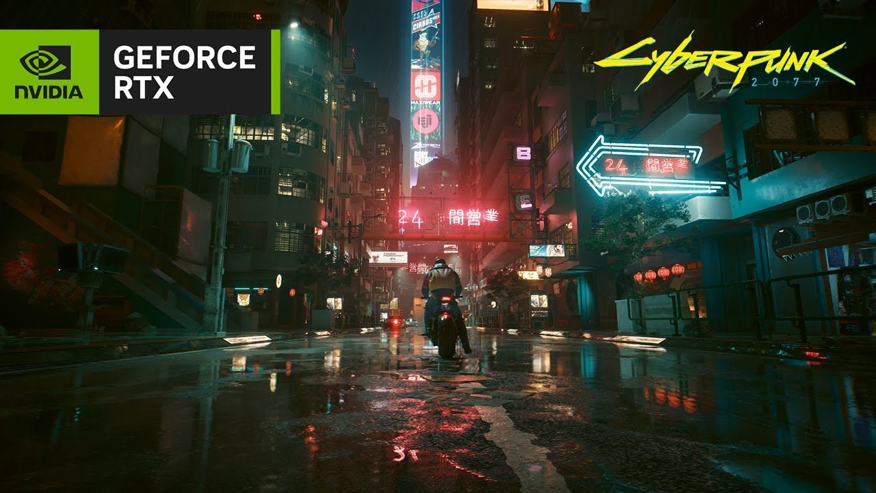 Still from CD PROJEKT RED's Ray Tracing: Overdrive Mode technology preview