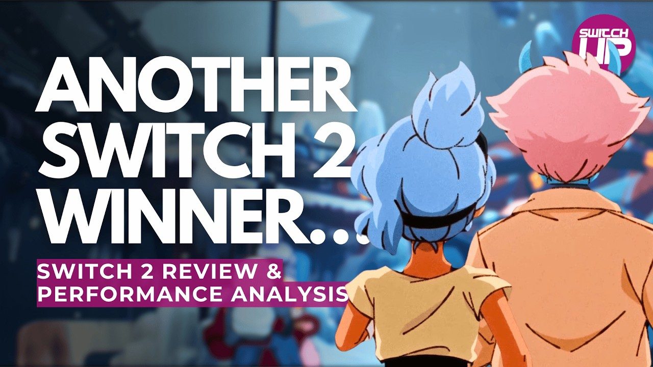 Still from a video review and performance analysis of Orbitals on Switch 2