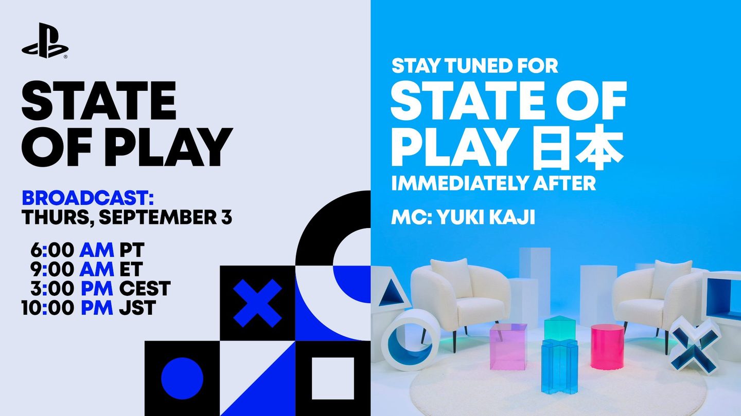 State of Play, 3 September: two shows back to back — Games on Backdrop