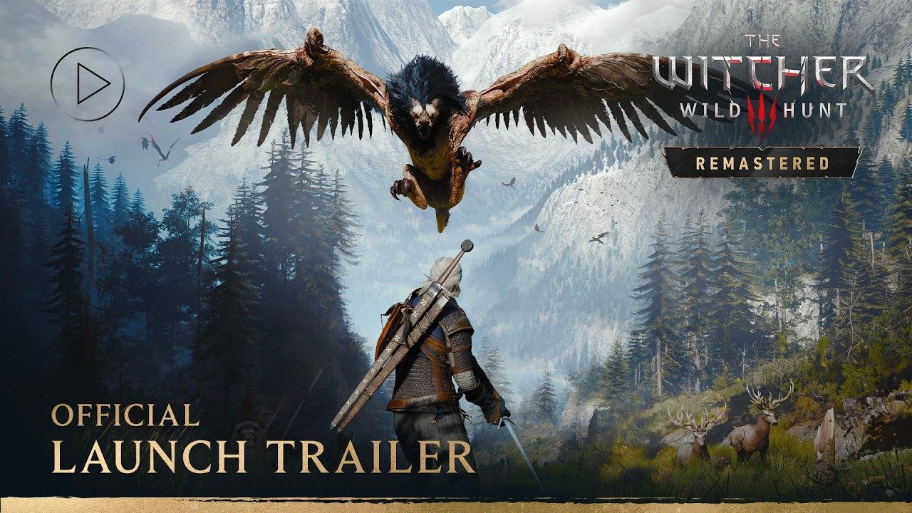 Still from CD Projekt Red's Witcher 3 Remastered launch trailer